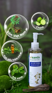 Dầu Gội Giảm Gàu Ngứa Tóc Bết Dầu VISANTE Từ Sâm Việt Nam 250ml