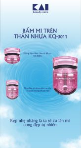 Dụng Cụ Uốn Cong Mi Kai Nhựa Cứng Cao Cấp 82504 KQ -3011 (Màu Hồng Đậm )