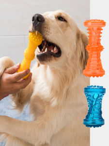 Sound Making Dog Toy Teeth Cleaning Chew Stick for Golden Retriever Corgi Border Collie Small Medium Large Dogs