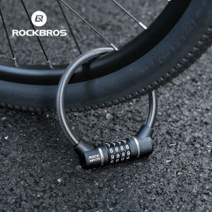 ROCKBROS ล็อคจักรยาน ABS ทนทาน Anti-Thift MTB จักรยานเสือหมอบที่ล็อกจักรยานสายเคเบิลจักรยานแบบพกพา Gembok KATA Sandi