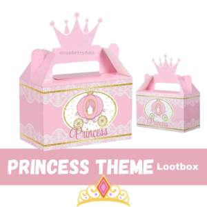 1pc Princess Theme Party Lootbox Princess Party Box Princess Party