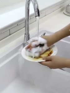 Sponge Scrub Bowl Sponge Blocks / Kitchen Cleaning Dish Cloth / Scouring Pad Sponge Wipes Rag / Mangkuk Gosok Span Kain