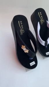 SANDAL WEDGES WANITA JEPIT TERBARU VARIASI MUTIARA 2024