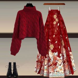 YNY | Chinese Style Hanfu Skirt Set For Women