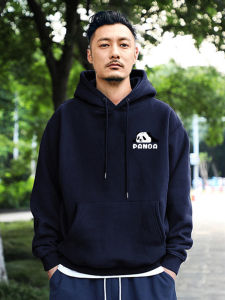 Hooded Sweatshirt Mens Spring Autumn Trendy Ins Fleece Thick American Style Loose Autumn Winter Overhead Hong Kong Style Top Coat