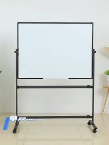 90X120CM Whiteboard With Stand Magnetic Aluminum Mobile White Board H-type With Wheels Office&School Supplies