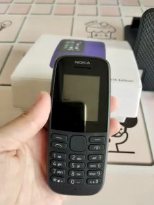Original Noki105 Dual SIM Keypad Phone Rugged Feature Phone 1020mAh Battery Classic Snake 1.77 inch Display