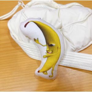 LLSBB with Music Big Banana Voice Keychain Banana Doll Funny Banana Key Chain Gift Funny Toys