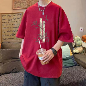 Áo Thun Cotton Nam Tay Ngắn Dáng Rộng Mùa Hè Thường Ngày in Họa Tiết Thời Trang Thương Hiệu Quần Áo Nam