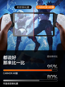 Carmor AR Film for Sony PS5 Streaming Handheld Game Console Anti-Glare High Definition Clearer than Tempered Glass PS Accessories