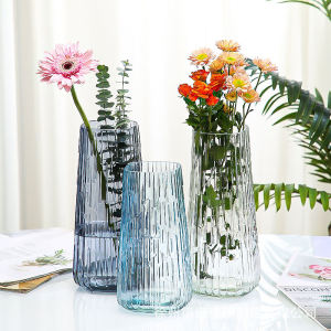 Large Size Glass Flower Vase European Style Simple Creative Living Room Fresh Flowers Wealthy Bamboo Water Cultivation Decorations