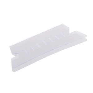 File Folder Tabs Index For Quick Identification Transparent PVC File Tabs With Blank Inserts 50pcs