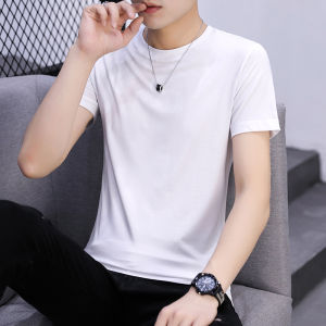 AKT | Cotton Printed T-Shirt Men Short Sleeve Round Neck Casual Loose Fit