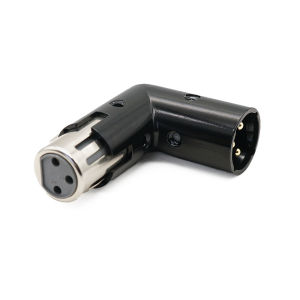 Fast Shipping Lean Three-Pin XLR Cannon Male to Female Female to Male Curved Angle Mixer with Variable Conversion Plug