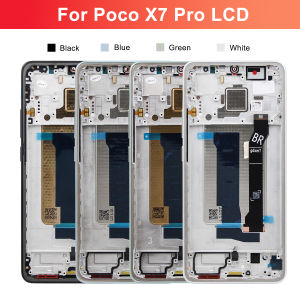 6.67 LCD Display for Xiaomi Poco X7 pro 2412DPC0AG 2412DPC0AI Touch Screen Digitizer Panel Assembly with Frame