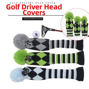GOG | New Woolen Headcover Golf Club Protective Cover 1/3/5