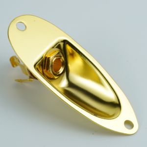 ARM | Đàn Guitar Điện Thuyền Jack Plate 5 Màu Kim Loại Mono Đầu Vào Jack Với Ổ Cắm Đầu Ra 6.35 Mm Cho Strat Phong Cách Guitar Thay Thế Một Phần
