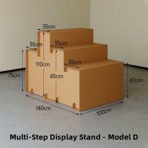 SHIBAZHI | Multi-level Corrugated Paper Display Rack