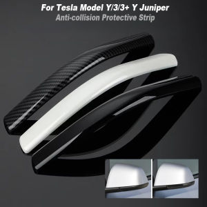 For Tesla Model Y Juniper 2025 ABS Reverse Mirror Anti-scratch Sticker Accessories Rear View Mirror Anti-collision Strip Cover