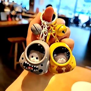 2Pcs Cute Little Bear Backpack & Small Night Light Keychain: A Perfect Gift