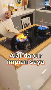 9KW Stainless Steel Gas Stove Embedded Liquefied Gas Cooker Nine-chamber Fierce Fire Gas Stove Tempered Glass Gas Stove Household Kitchen Cooktop Liquefied Gas Stoves