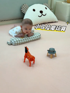 Đồ Chơi Trẻ Sơ Sinh Tập Đứng Đầu 0-6 Tháng Tuổi Đồ Chơi Trẻ Em Tiêu Tốn Năng Lượng Đồ Chơi Ngựa Vòng Đuôi Đồ Chơi Trẻ Em