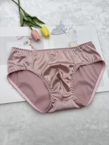 Smooth Satin Comfortable Daily Wear Sensual Healthy Cotton Crotch Briefs