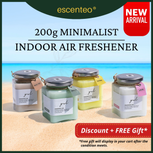 escenteo Indoor Air Freshener | 200g | Lemon Lychee Matcha Milk Tea | Room Perfume Toilet Fragrance