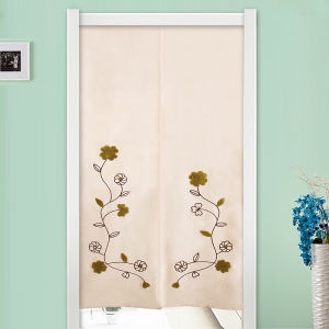 ชนบท ผ้าฝ้าย ผ้าลินิน ม่านประตูครึ่งม่านพาร์ทิชันห้องนั่งเล่นญี่ปุ่นปิดกั้นผ้าม่านผ้าม่านประตู