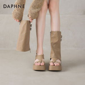 Daphne | Hollow Western Cowboy Stacked Ballet Flats Women