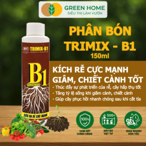 Mua 5 tặng 1 - Phân Bón Lá TRIMIX - B1 Greenhome Điền Trang Chai 150ml Kích Rễ Tạo Mầm Phục Hồi Rễ Yếu Lá Dày