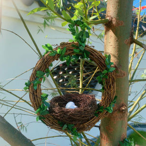 Adorable 3D Simulation Bird Decoration with Real Feathers for Kindergarten Living Room Courtyard Garden Desktop Ornament