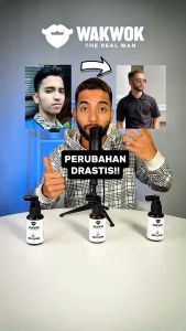 Minoxidil 5% Wakwok - Penumbuh Brewok & Rambut Kemasan 100 ml (Jumbo !!)