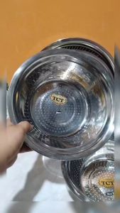 Colander Rice Sieve stainless steel makapal