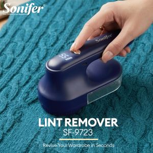 Sonifer Lint Remover Electric Clothes Fuzz Trimmer Portable Usb Powered Charge Fabric Shaver 2-Speed