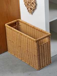 Handcrafted Rectangular Storage Basket Nordic Style Magazine And Book Basket for Student Dormitory Organization And Storage