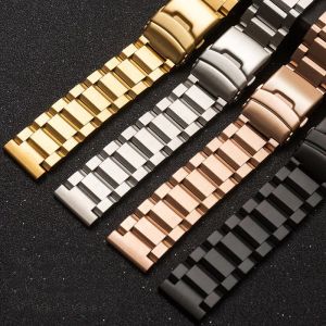 18 19 20 21 22 23 24mm Quick Release Solid Stainless Steel Watch Strap Folding Watch Buckle for Women Men Universal Watch Band