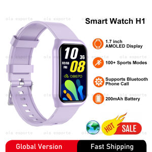 Global Version Smart Watch 1.45 inch AMOLED Display 100+ Sports Modes Heart Rate Blood Oxygen Monitor Men Women Call Smartwatch