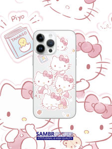 Kitty Cat Silicone Transparent Phone Case for Apple 17Promax Couple 15Pro Cute 13 Anime 12 Cartoon 14 Personality iPhone 16Promax