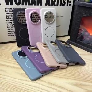 Thích hợp cho ốp điện thoại di động HuaWei Honor Magic7 Magic7 Pro Magic7Pro Magic6 Pro Magic6Pro ốp cảm giác da PC ốp hút từ tính mờ ốp chống sốc siêu chống dấu vân tay