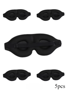 3D Eye Mask Adjustable Suitable for Men and Women with No Pressure on The Eyes Breathable and Light Blocking Eye Mask Black