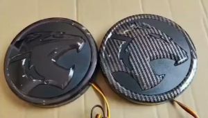 PROTON EXORA IRIZ PERSONA SAGA S70 X50 X70 X90 LED EMBLEM LOGO CARBON BLACK