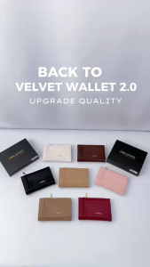 Jims Honey - Velvet Wallet Dompet Lipat Kecil Dompet Kartu - FREE BOX