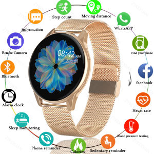 Smart Watch Round Smartwatch Bluetooth Calls Watches Men Women Fitness Bracelet Custom Watch Face
