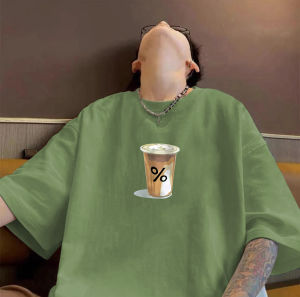 Áo Thun Nam Tay Ngắn Mùa Hè 2024 Dáng Rộng Cotton Nguyên Chất in Họa Tiết 3D Thoáng Khí Thoải Mái Thường Ngày