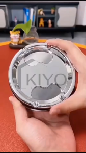 KIYO Asbak Putar Tutup / Asbak  Portable Rotation Enclosed / Asbak Rokok Stainless Steel Tebal