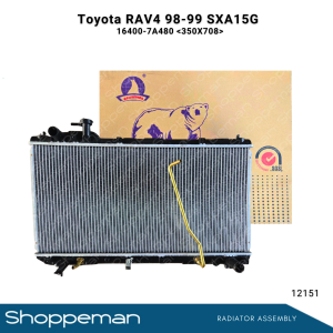 12151 TOYOTA RAV-4 RAV4 1998-1999 SXA15G RADIATOR ASSEMBLY A/T 350x708x26mm PA26 1ROW 16400-7A480 16400-7A500