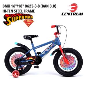 Sepeda Anak Laki-Laki BMX Centrum 8625 16 Inch Superman Ban Jumbo 3.0