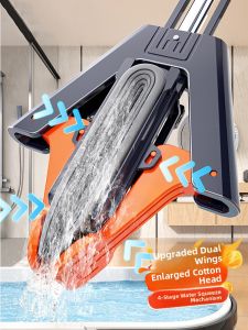 GIANXI Sponge Mop Household One Mop Clean 2025 New Model Water Absorption Foldable No Hand Wash Foam Cotton Head Floor Cloth
