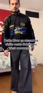 GTY SUBARU Black Racing Jacket For Men Motor Cycling Jacket With Cotton For Outdoor Coats